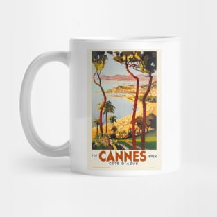 Cannes - Côte d'Azur France Vintage Poster 1935 Mug